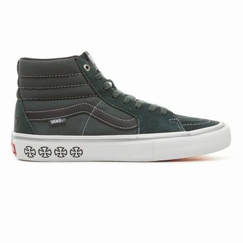 Férfi Vans X Independent Sk8-Hi Pro Magasszárú Cipő VA5341286 Spruce